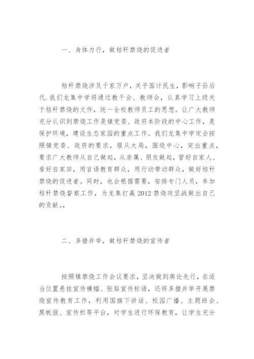 秸秆禁烧表态发言稿.docx