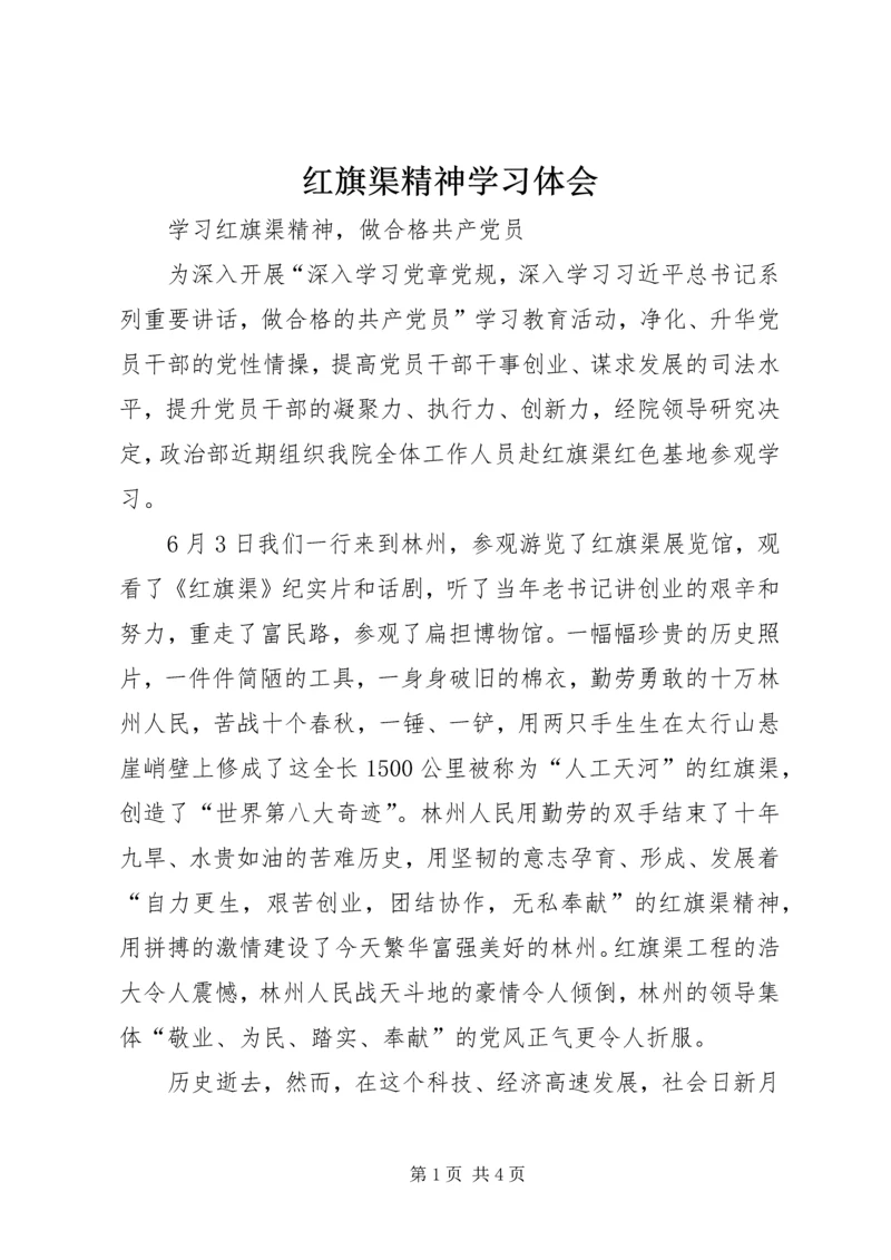 红旗渠精神学习体会.docx
