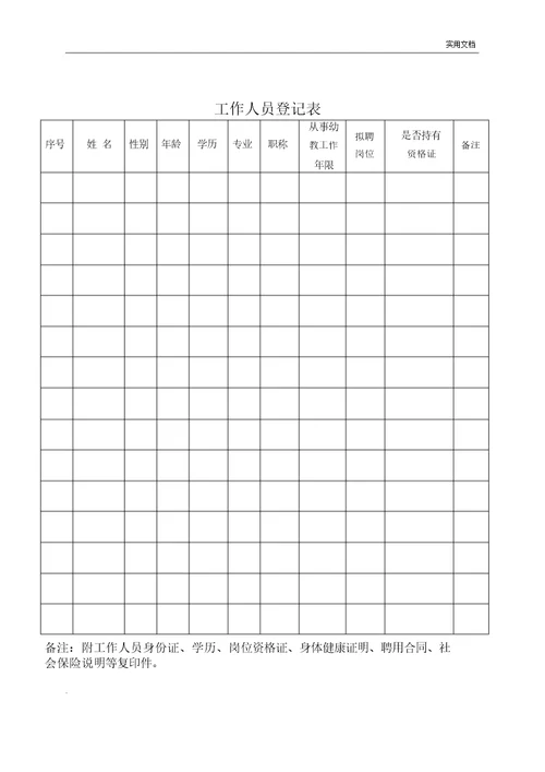 广西壮族自治区学前教育机构登记注册审批表