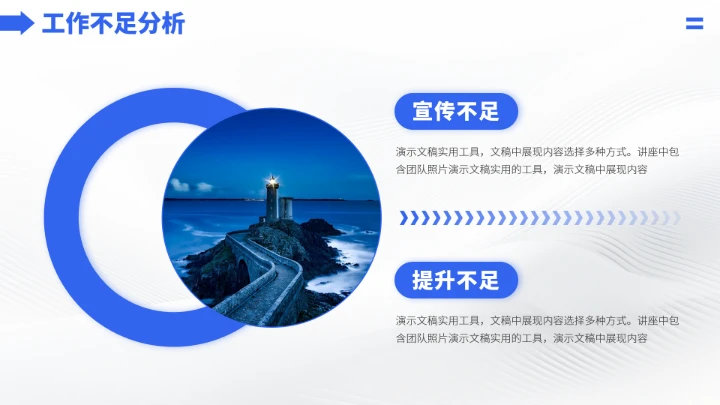 蓝色高端工作汇报年终述职总结PPT模板