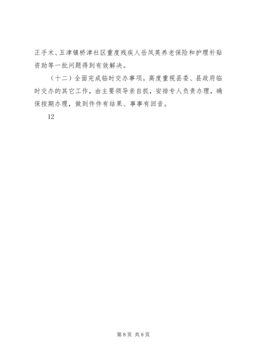 县残疾人联合会工作目标完成情况自查报告.docx