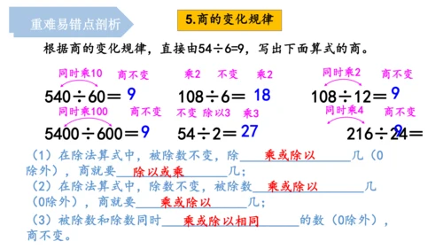 第六单元《除数是两位数的除法》（单元复习课件）四年级数学上册 人教版（共18张PPT）