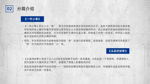 蓝色简约复古呐喊读书分享PPT