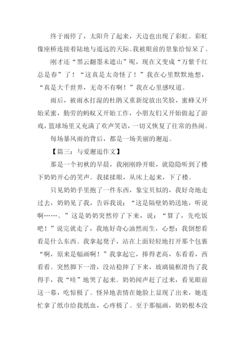 以邂逅为题的作文.docx
