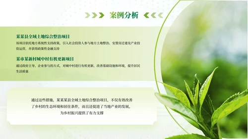 绿色农业乡村项目汇报PPT模板