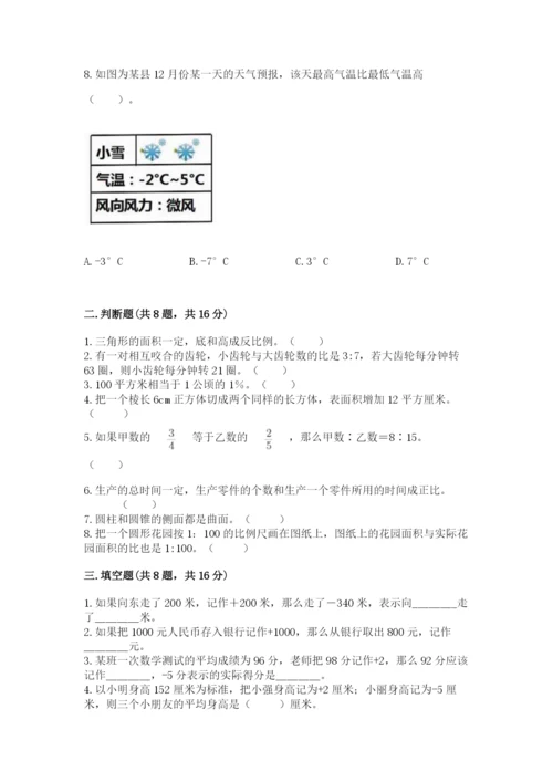 北京版六年级下册期末真题卷附完整答案【典优】.docx