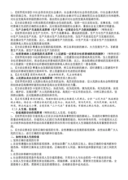 哲学原理哲学原理及方法论总结(共9页)