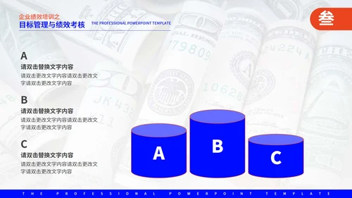 蓝色商务风企业管理培训PPT模板
