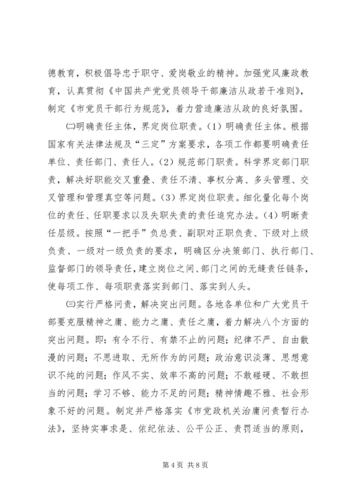 房管系统作风保障安排意见_1.docx