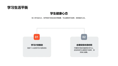 初二生活适应指南PPT模板