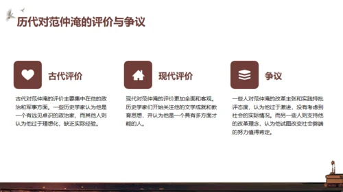范仲淹介绍通用PPT模板