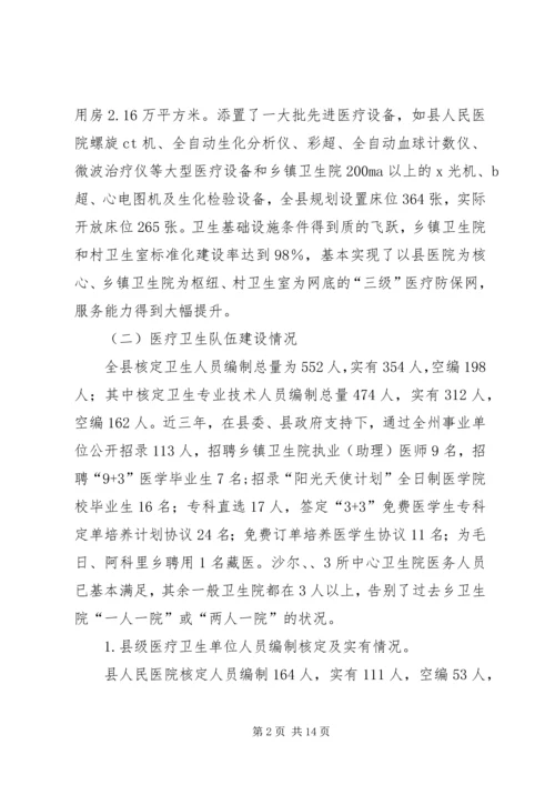 基层医疗卫生事业发展调研报告.docx