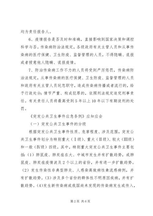 学习《突发公共卫生事件应急条例》体会 (4).docx