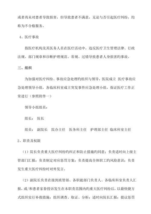 医疗纠纷应急处理预案.docx