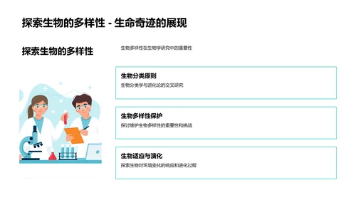 生物学深度讲座PPT模板