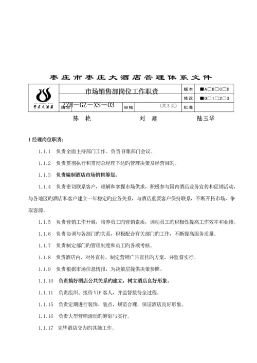 市场销售部工作标准手册.docx