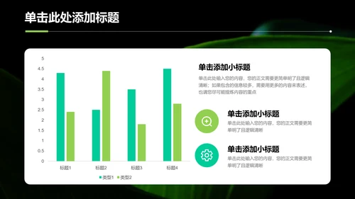 绿色简约植物风格营销策划演示PPT模板