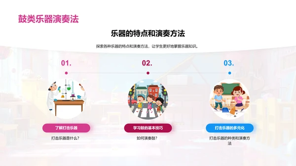 探索乐器世界PPT模板