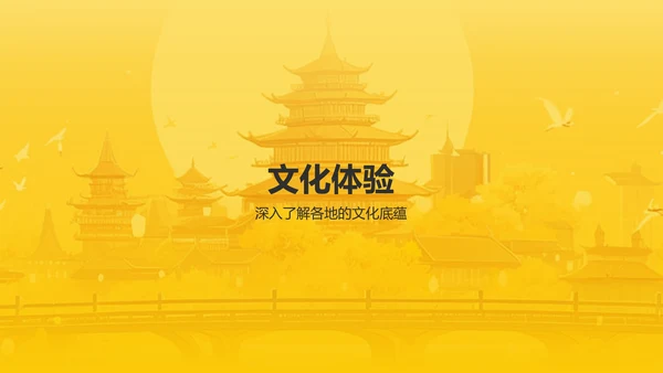 橙色国潮风旅游文化宣传PPT模板
