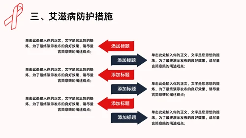 HIV预防艾滋病知识讲座通用PPT模板