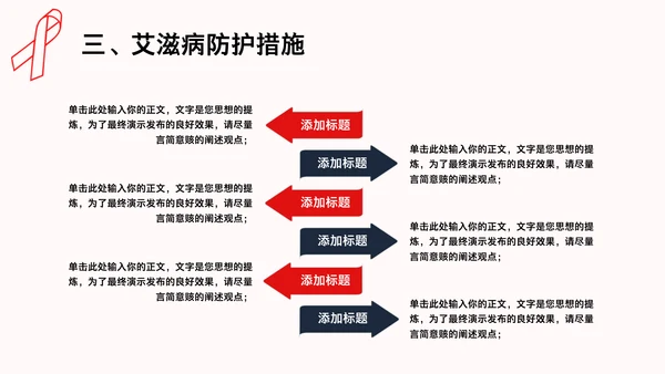 HIV预防艾滋病知识讲座通用PPT模板