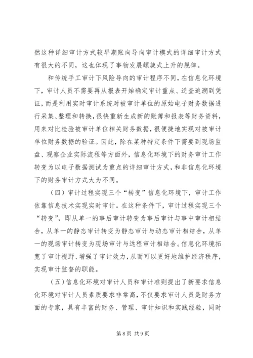 信息化环境下审计导向模式探析.docx