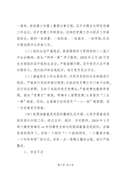 村级基层党建工作自检自查情况汇报.docx