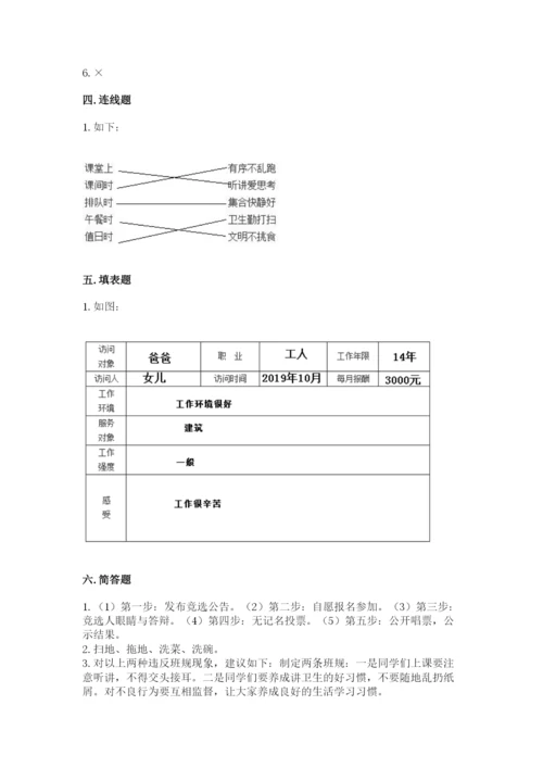 部编版四年级上册道德与法治期中测试卷含答案【a卷】.docx