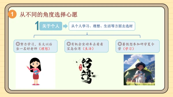 统编版语文六年级下册2024-2025学年度习作：心愿（课件）
