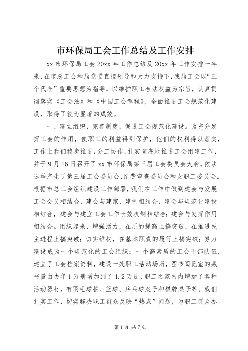 市环保局工会工作总结及工作安排.docx