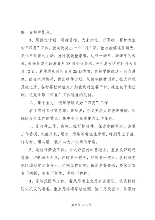 在全镇“四夏”秸秆禁烧禁抛暨防汛防旱工作会议上的讲话.docx