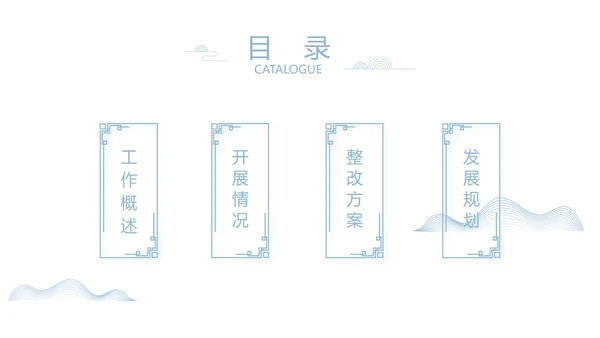 大气中国风党风廉政文化工作总结PPT