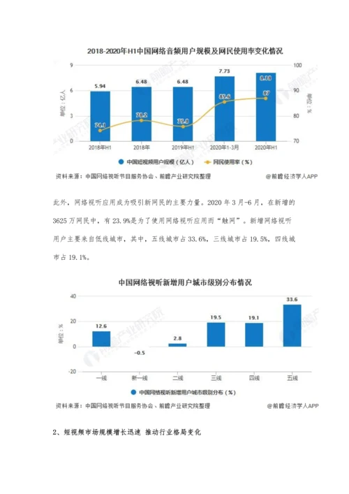 中国网络视听行业市场现状及竞争格局分析-整体市场规模超4500亿元.docx