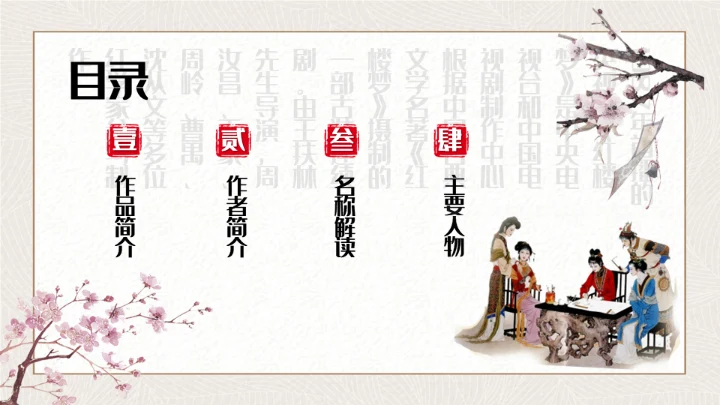 红楼梦四大名著解读通用PPT课件