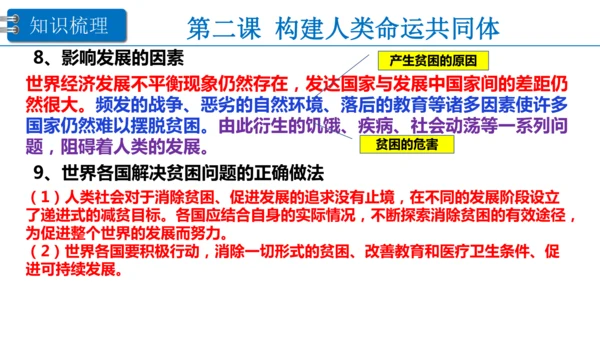 第一单元 我们共同的世界 复习课件(38张PPT )