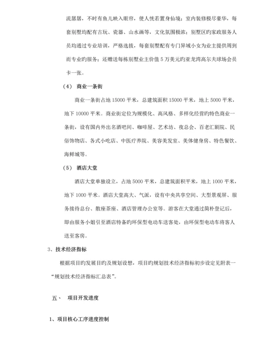 度假连锁酒店专项项目重点规划.docx