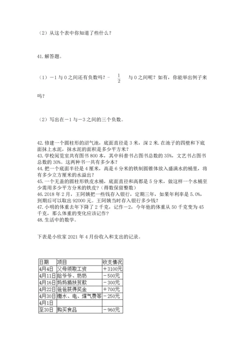 小升初数学应用题50道（能力提升）.docx