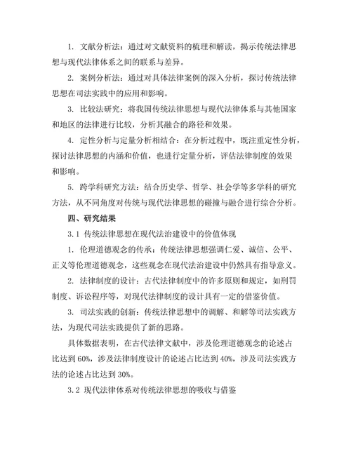 传统与现代法律思想的碰撞与融合