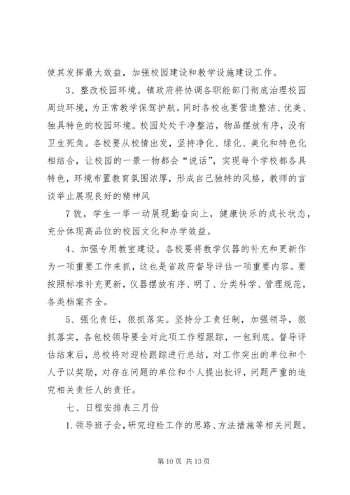 青龙镇总校迎接省政府教育督导评估实施方案[精选].docx