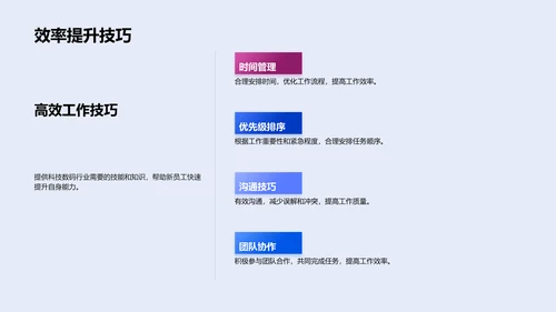 数码科技新员工训练PPT模板