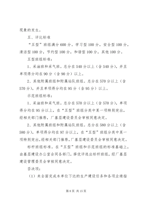 石油采气厂基层建设计划方案.docx