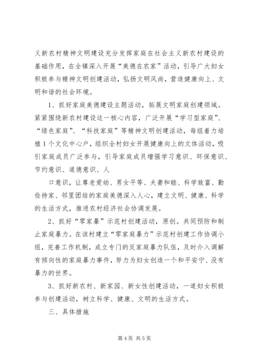 乡镇妇联新农村建设实施方案.docx