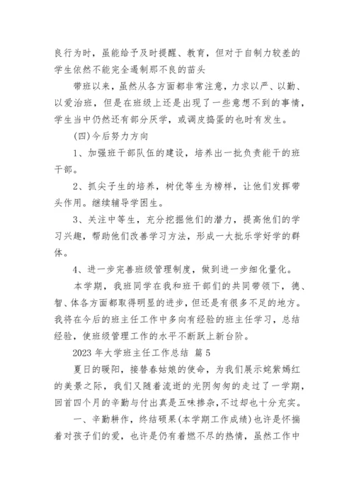 2023年大学班主任工作总结.docx