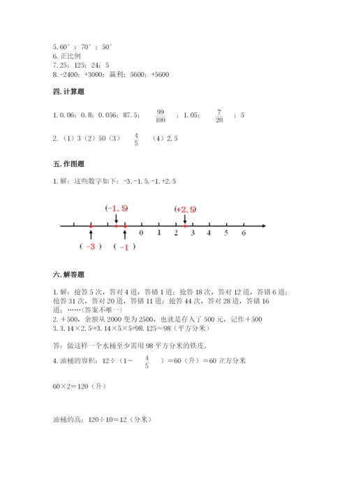 北京版六年级下册期末真题卷附参考答案（实用）.docx