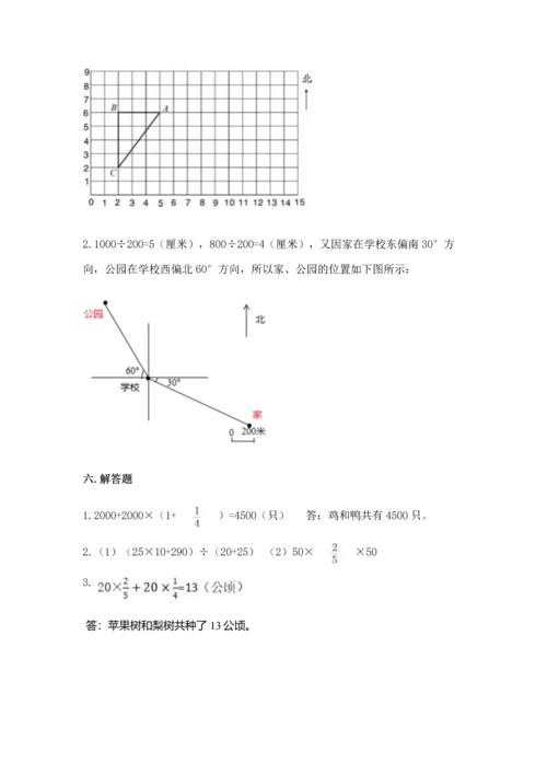 人教版六年级上册数学 期中测试卷精品（典优）.docx