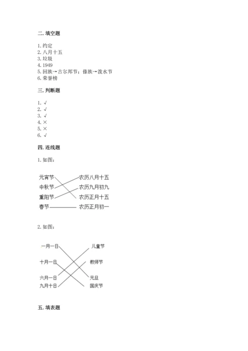 部编版二年级上册道德与法治期中测试卷【必考】.docx