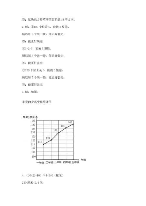 人教版五年级下册数学期末测试卷【中心小学】.docx