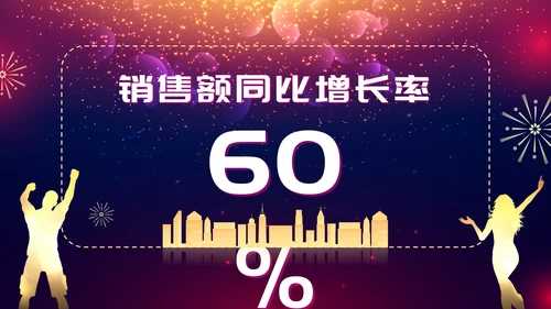 商务紫色渐变大气年终答谢会企业年会PPT模板