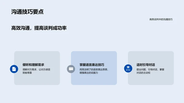 商务谈判销售技巧