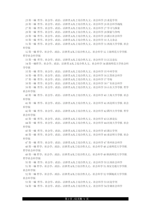 北大中文核心期刊2021.docx